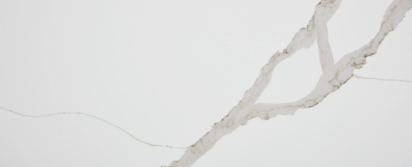 Bianco Liguria Quartz Slab 125″ x 62″ 122-700