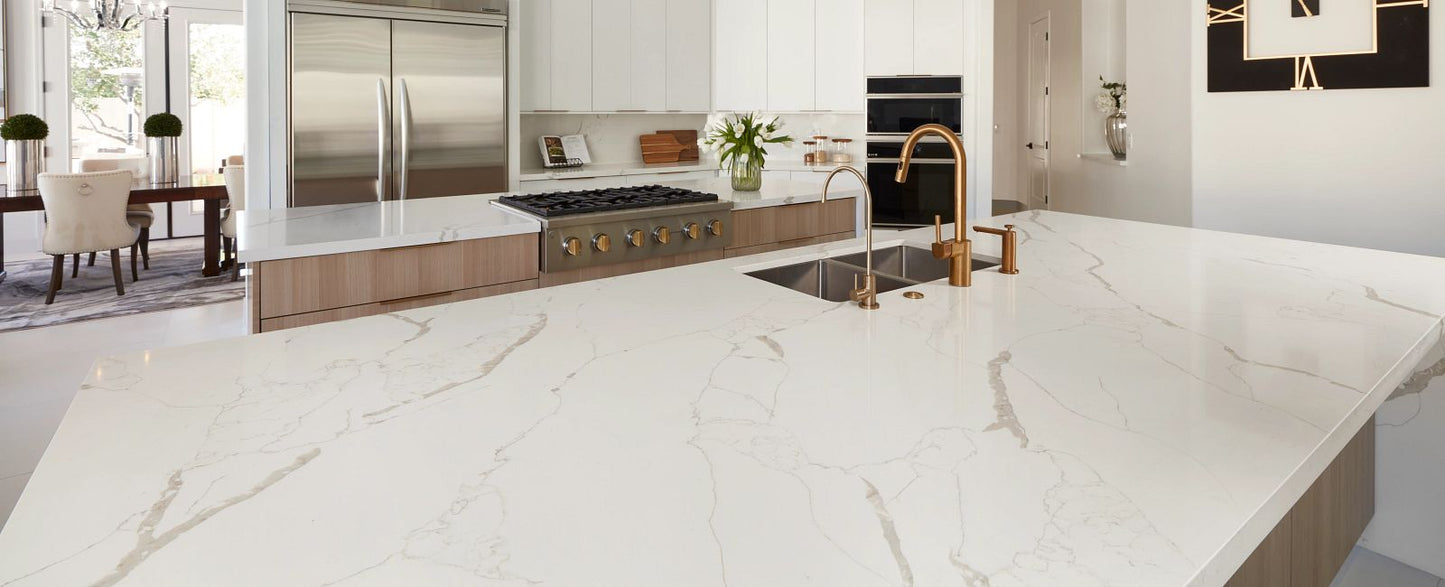 Calacatta Astro Quartz Slab 125″ x 62″ 122-701