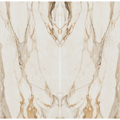 Calacatta Borghini Porcelain Slab Bookmatched 63" x 126" - 1/2" Thick