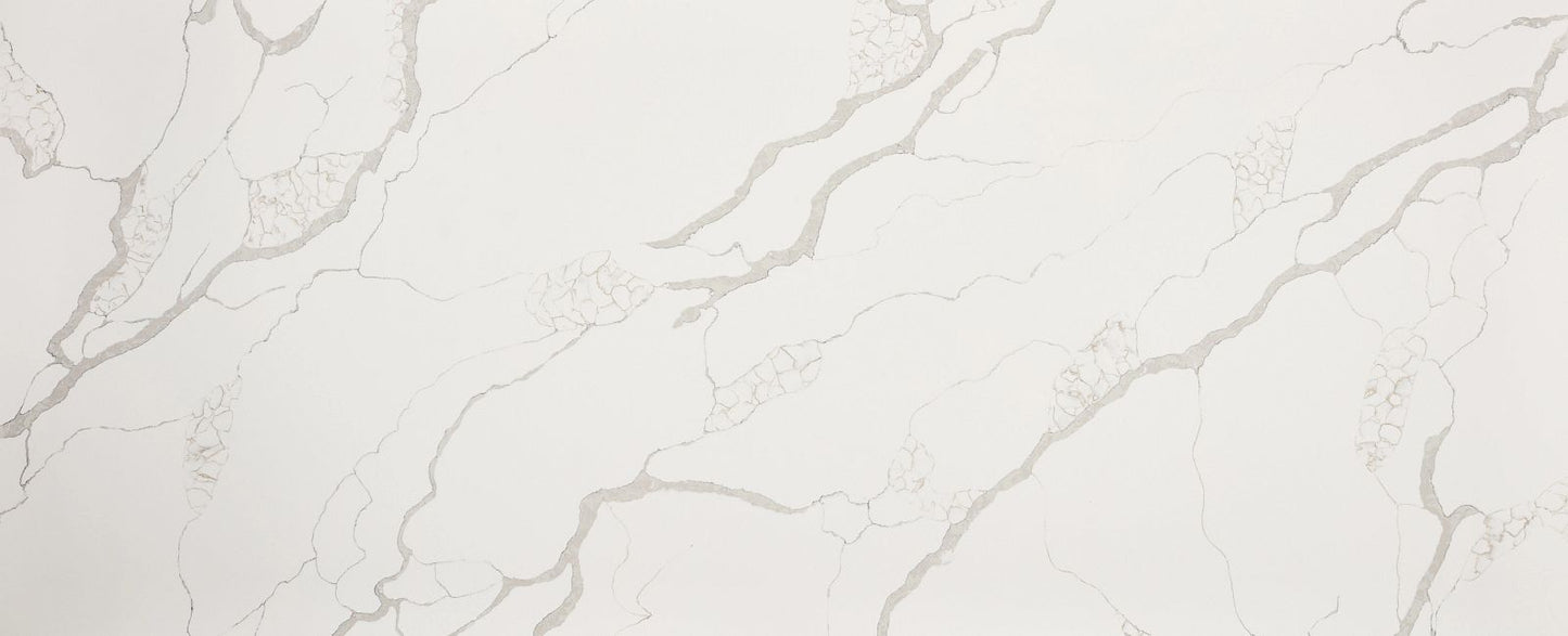 Calacatta Ray Quartz Slab 125″ x 62″ 122-603