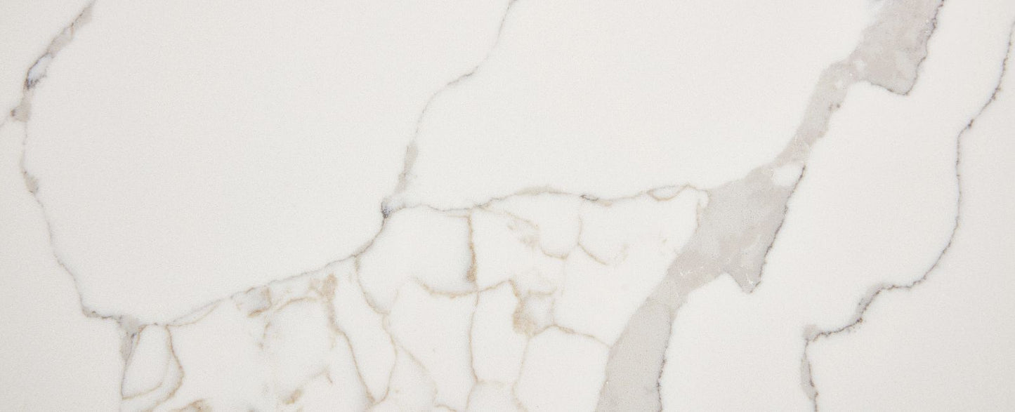 Calacatta Ray Quartz Slab 125″ x 62″ 122-603
