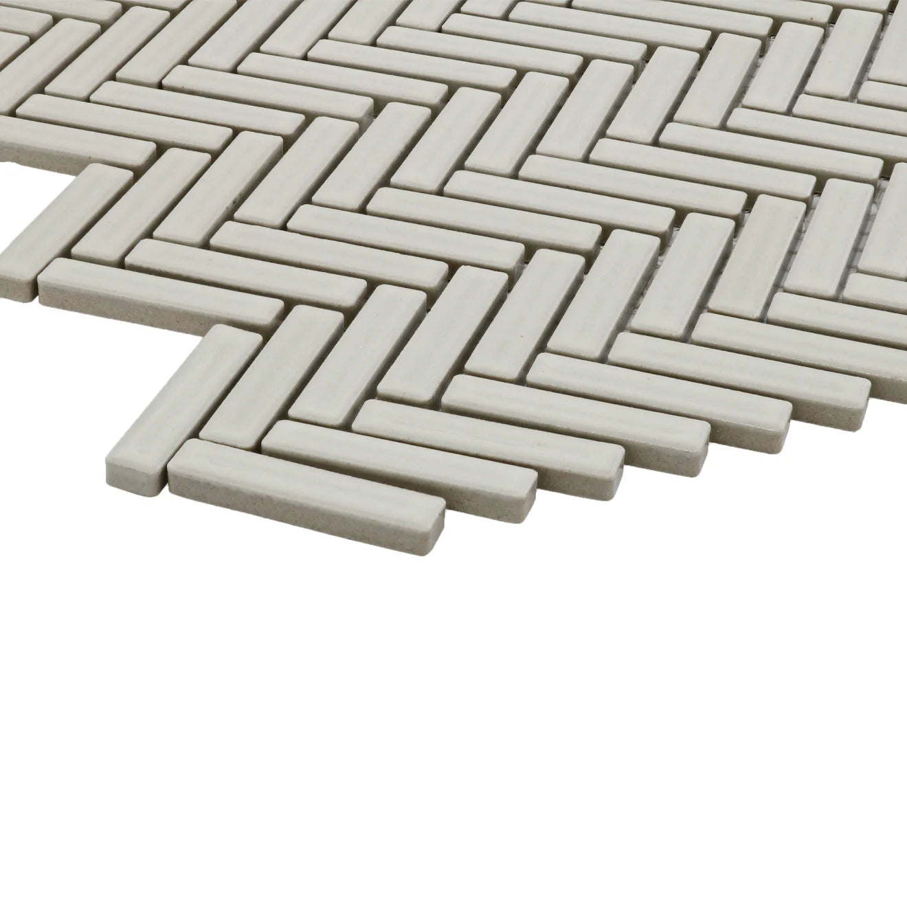 Herringbone Porcelain Mosaic 1/2" x 2"