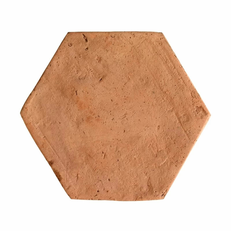 Hexagon Natural Terracotta Tile 6" x 6"