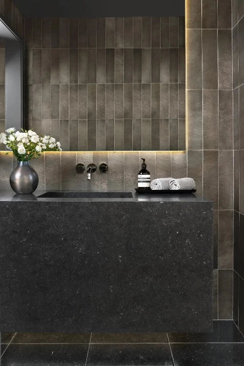 Artistic Tile Belgian Bluestone Limestone Slab 1-1/4" Honed Stone