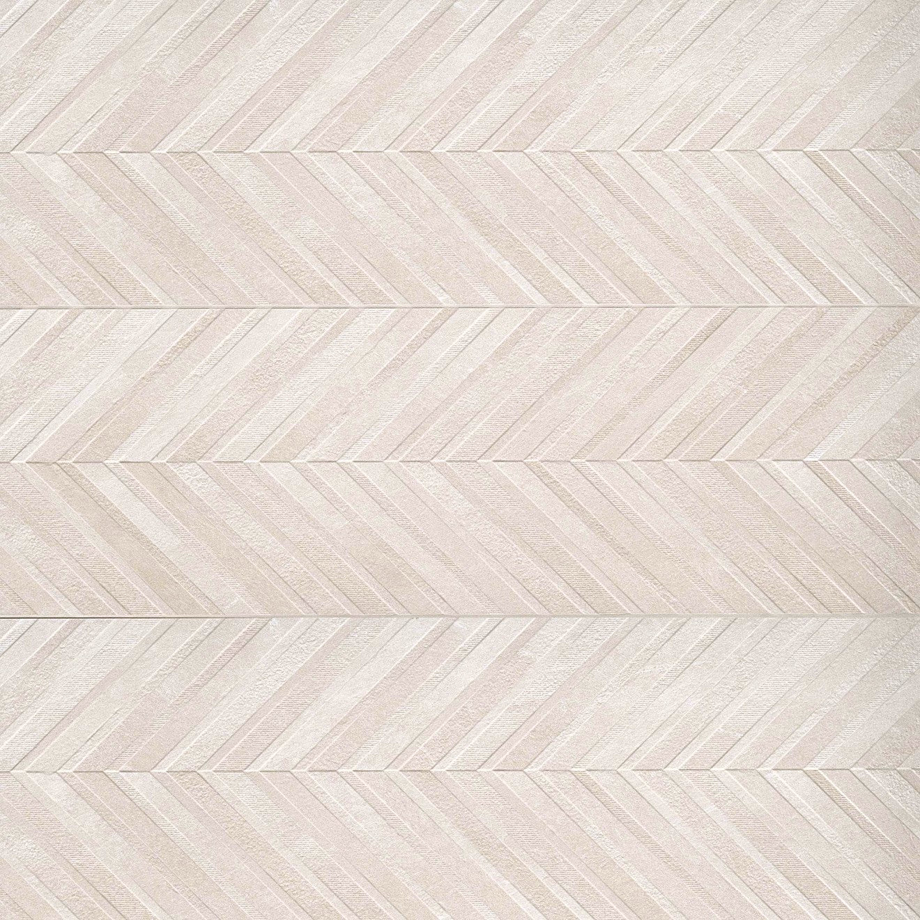 Stone Chevrons Textured Ceramic Wall Tile 16" x 47"