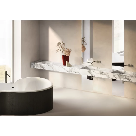 Arabescato Grey Porcelain Slab 60" x 126" - 1/2" Thick