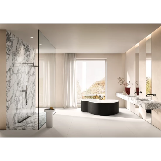 Arabescato Grey Porcelain Slab 60" x 126" - 1/2" Thick