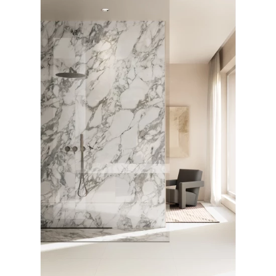 Arabescato Grey Porcelain Slab 60" x 126" - 1/2" Thick