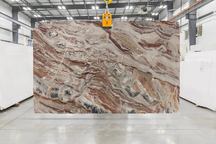 Artistic Tile Arabescato Orobico Rosso Marble Slab 3/4" Honed Stone