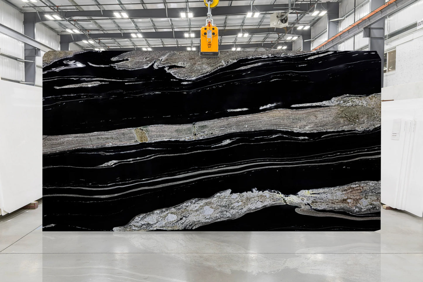 Artistic Tile Brazilian Black Rush Granite Slab 3/4" Polished Stone
