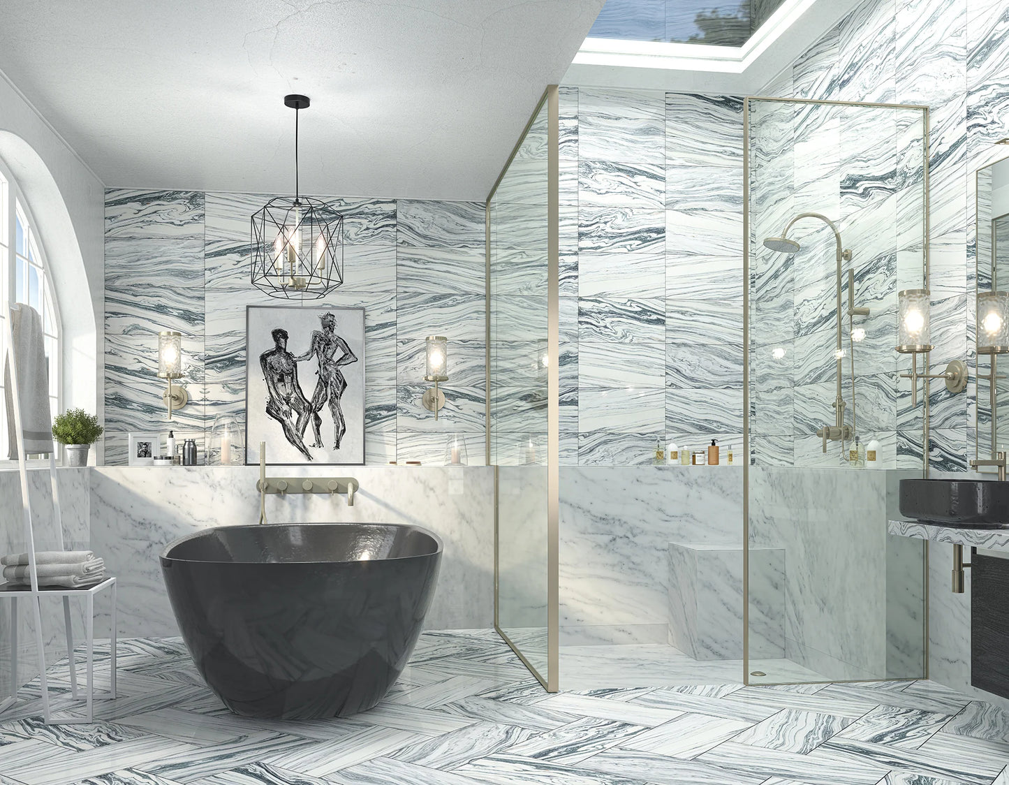 Artistic Tile Fantastico Arni Marble Field Tile Honed 12" X 24"