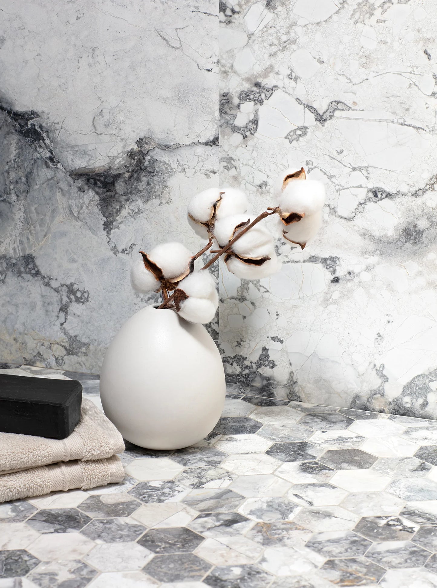 Artistic Tile Invisible Grey Marble Field Tile Honed 12" X 24"