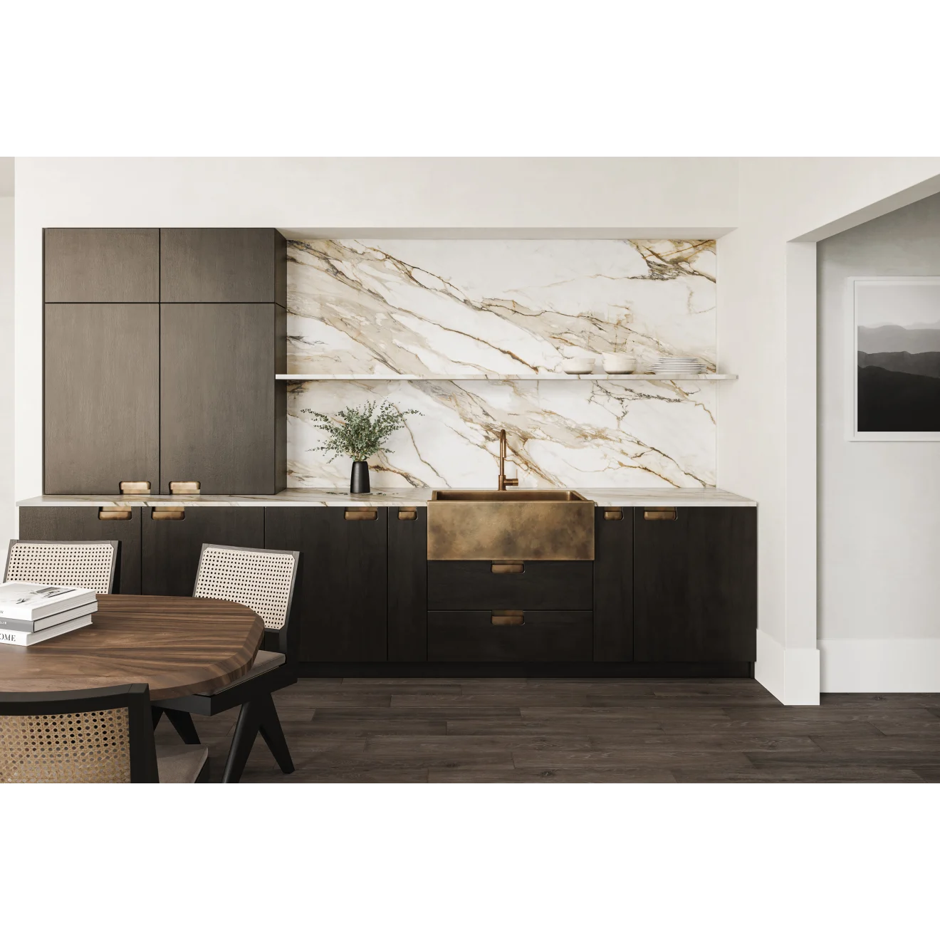 Calacatta Rust Honed Porcelain Slab 60" x 126" - 1/2" Thick