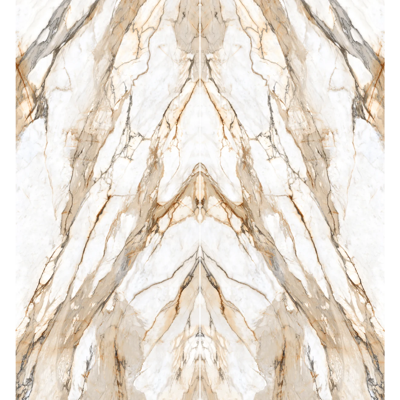 Calacatta Rust Bookmatch Porcelain Slab 60" x 126" - 1/2" Thick