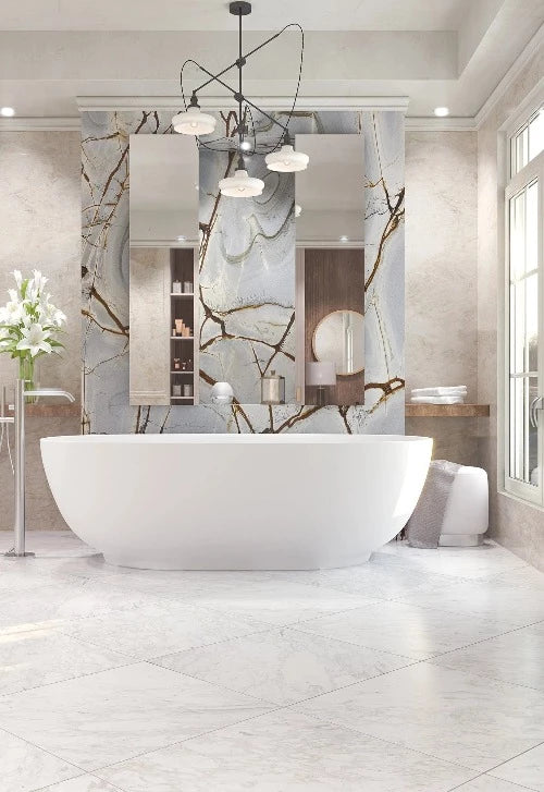 Artistic Tile Arabescato D'oro Marble Field Tile Honed 24" X 24"
