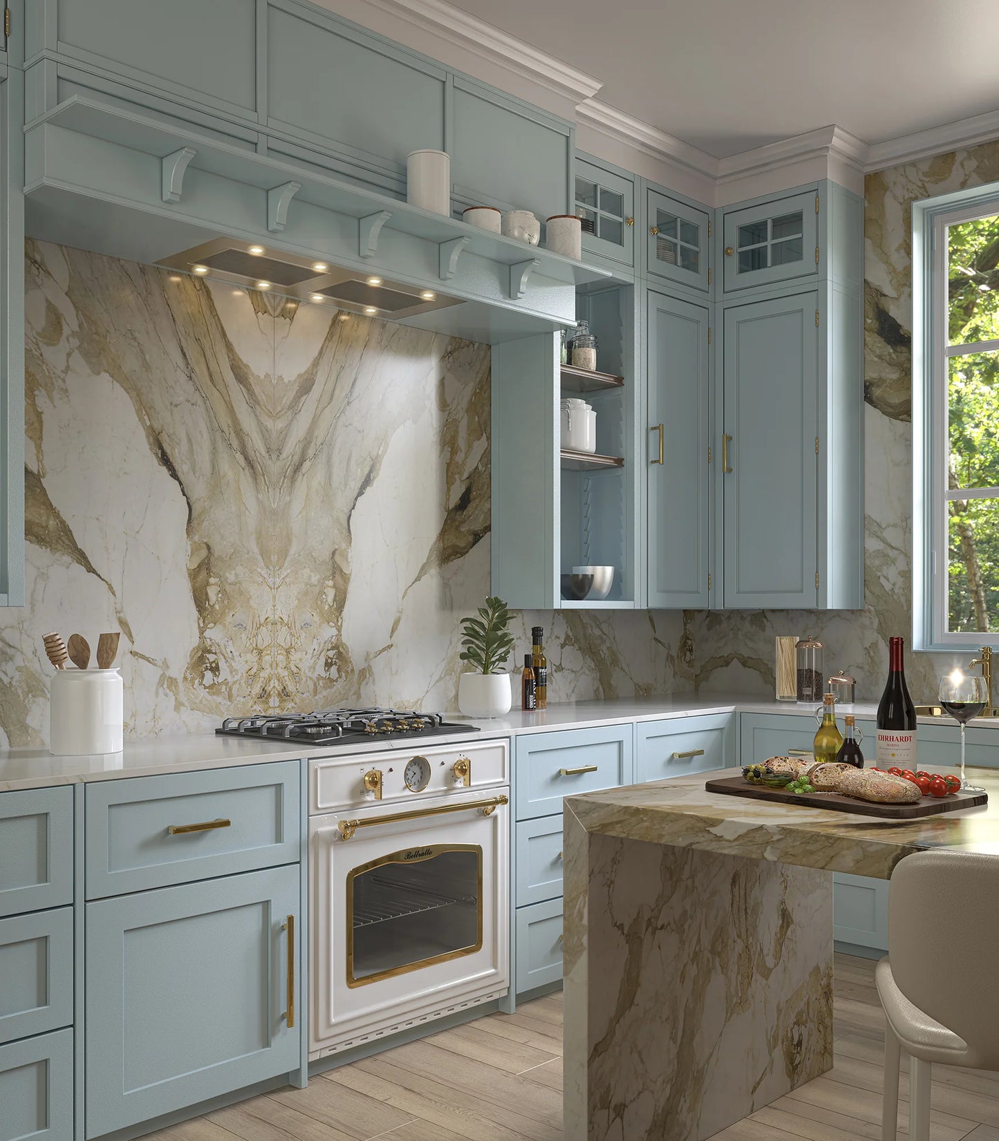 Artistic Tile Calacatta Macchia Vecchia Marble Slab 3/4" Polished Stone