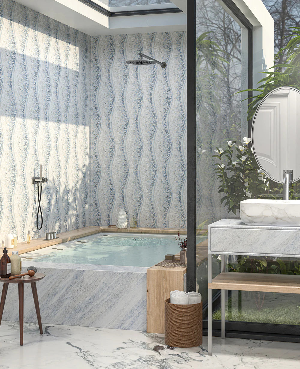 Artistic Tile Calypso Marble Mosaic Polished Stone