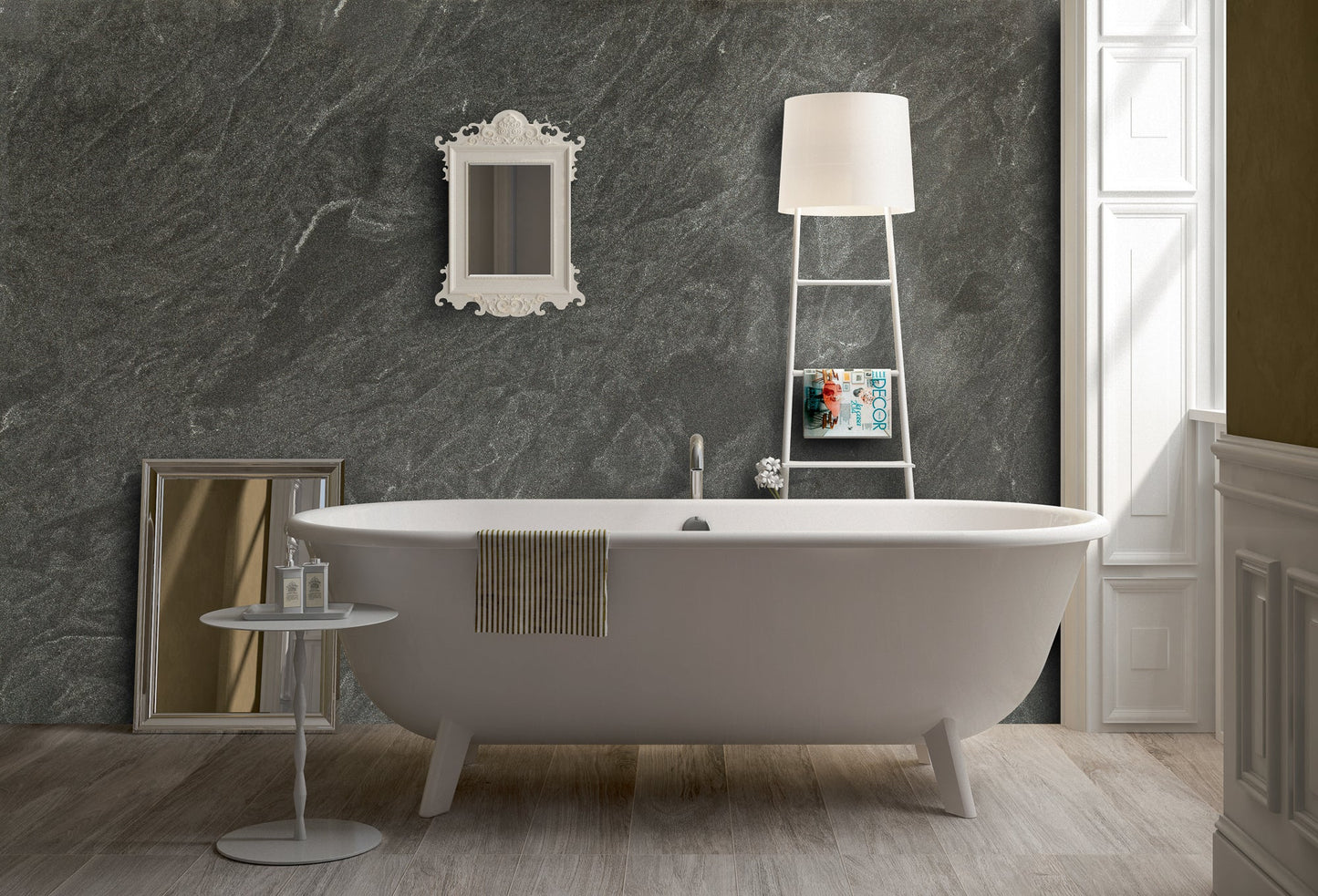 Artistic Tile Jet Mist Granite Slab 1-1/4" Honed Stone