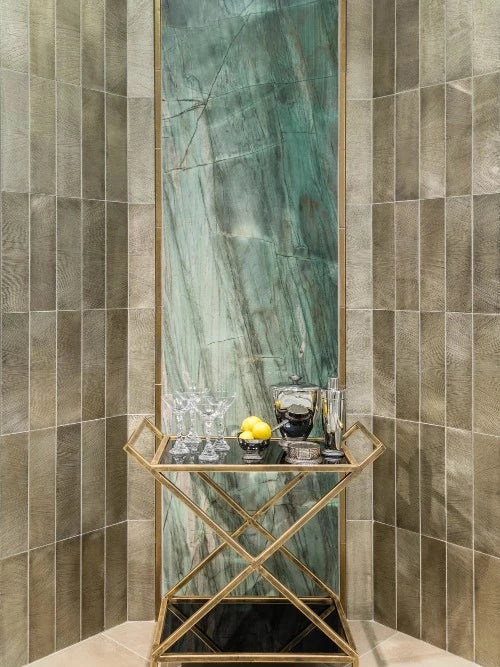Artistic Tile Botanic Green Quartzite Slab 3/4"