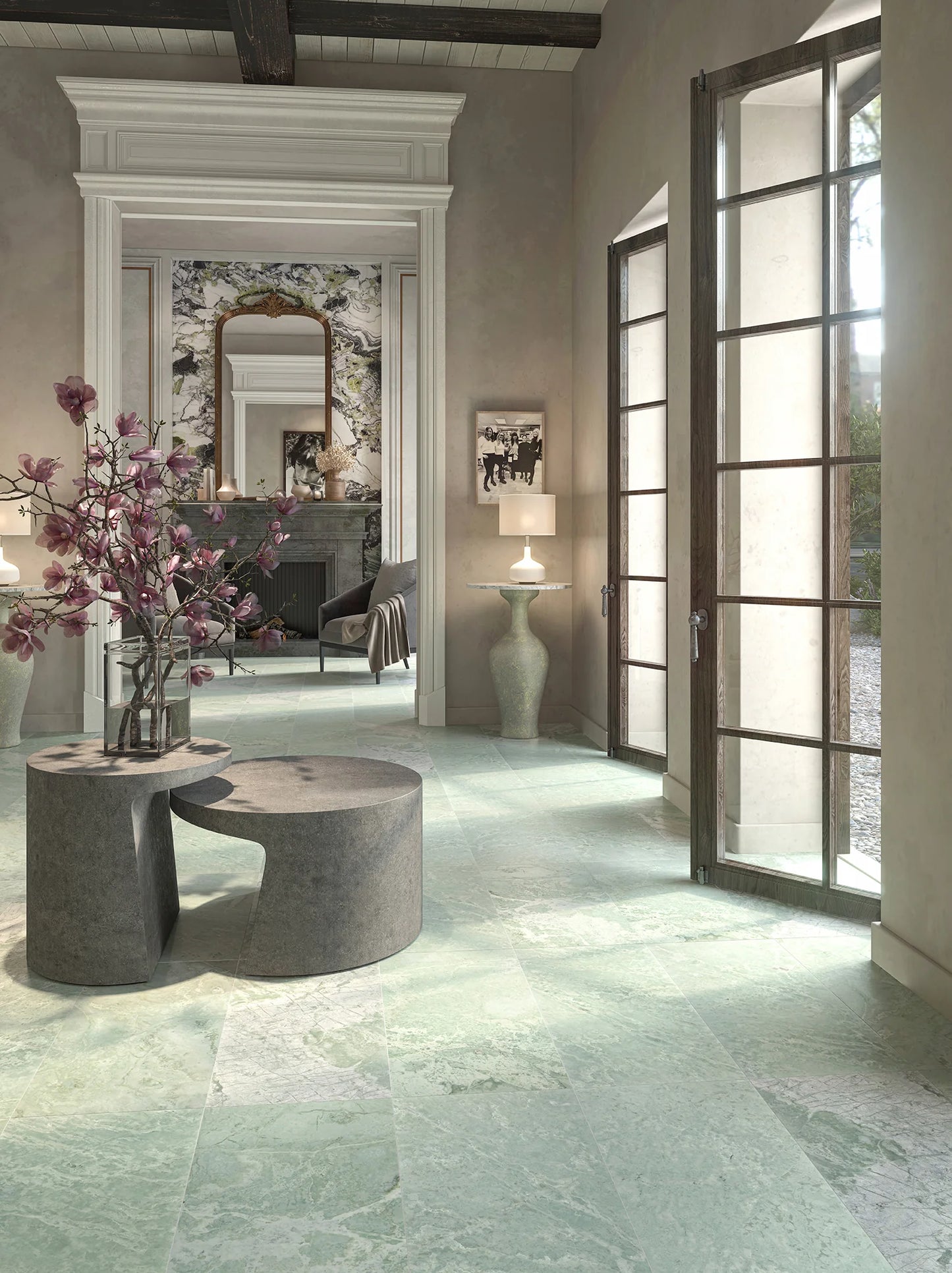 Artistic Tile Ming Classico Marble Field Tile Honed 12" X 24"