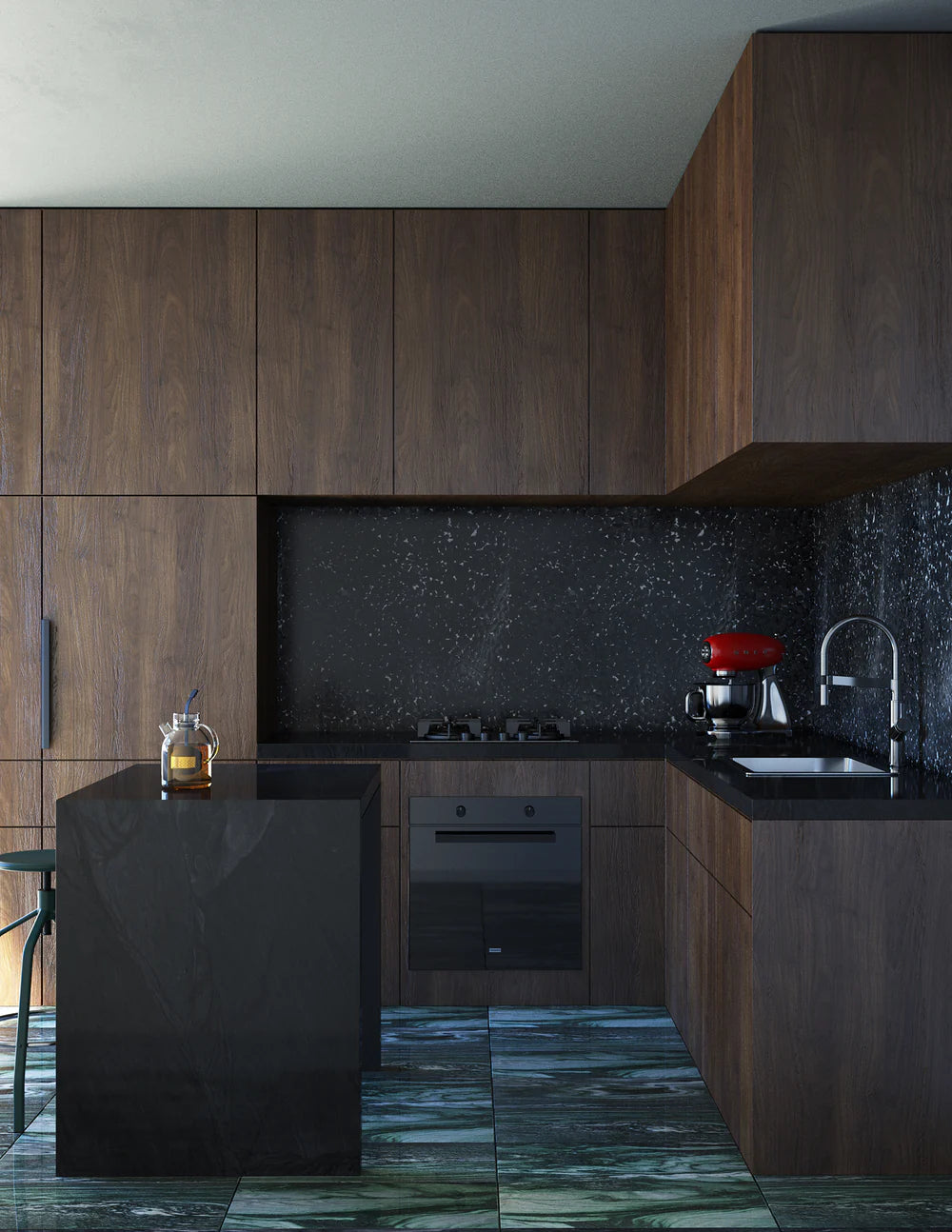 Artistic Tile Riverstone Nero Marquina Field Tile