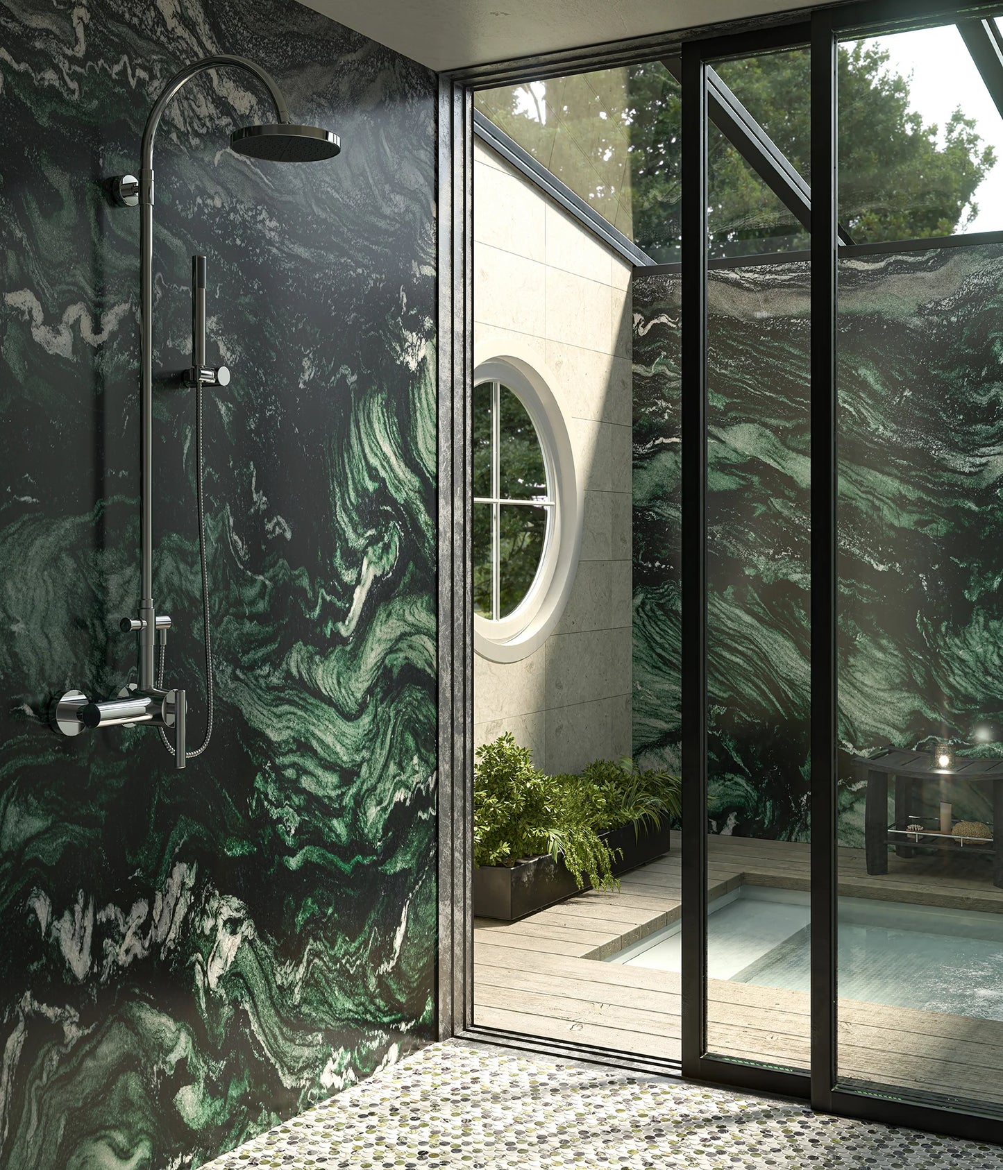 Artistic Tile Verde Aurora Quartzite Slab 3/4" Stone