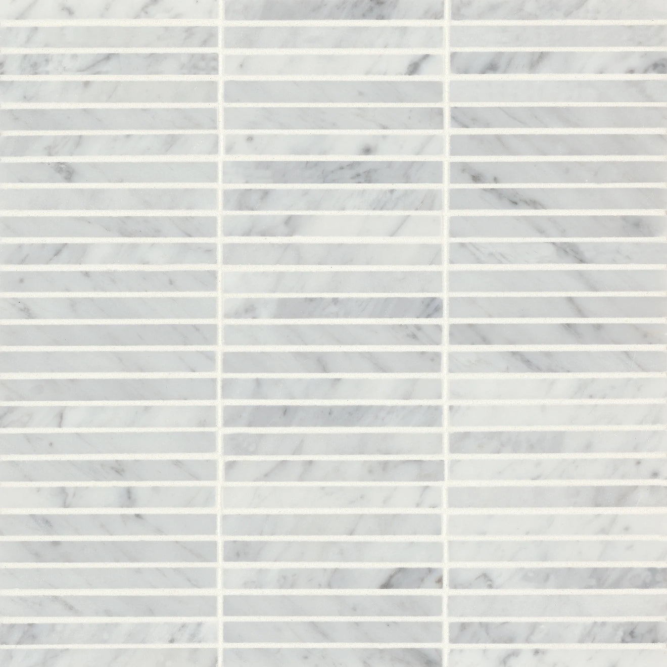 Renoir Honed Marble Mini Rectangular Mosaic