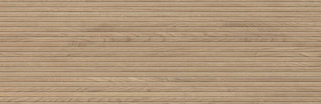 Teak Lineal Deco Ceramic Fluted Tile