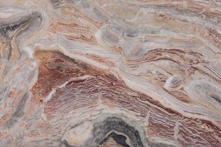 Artistic Tile Arabescato Orobico Rosso Marble Field Tile 16" X 24"
