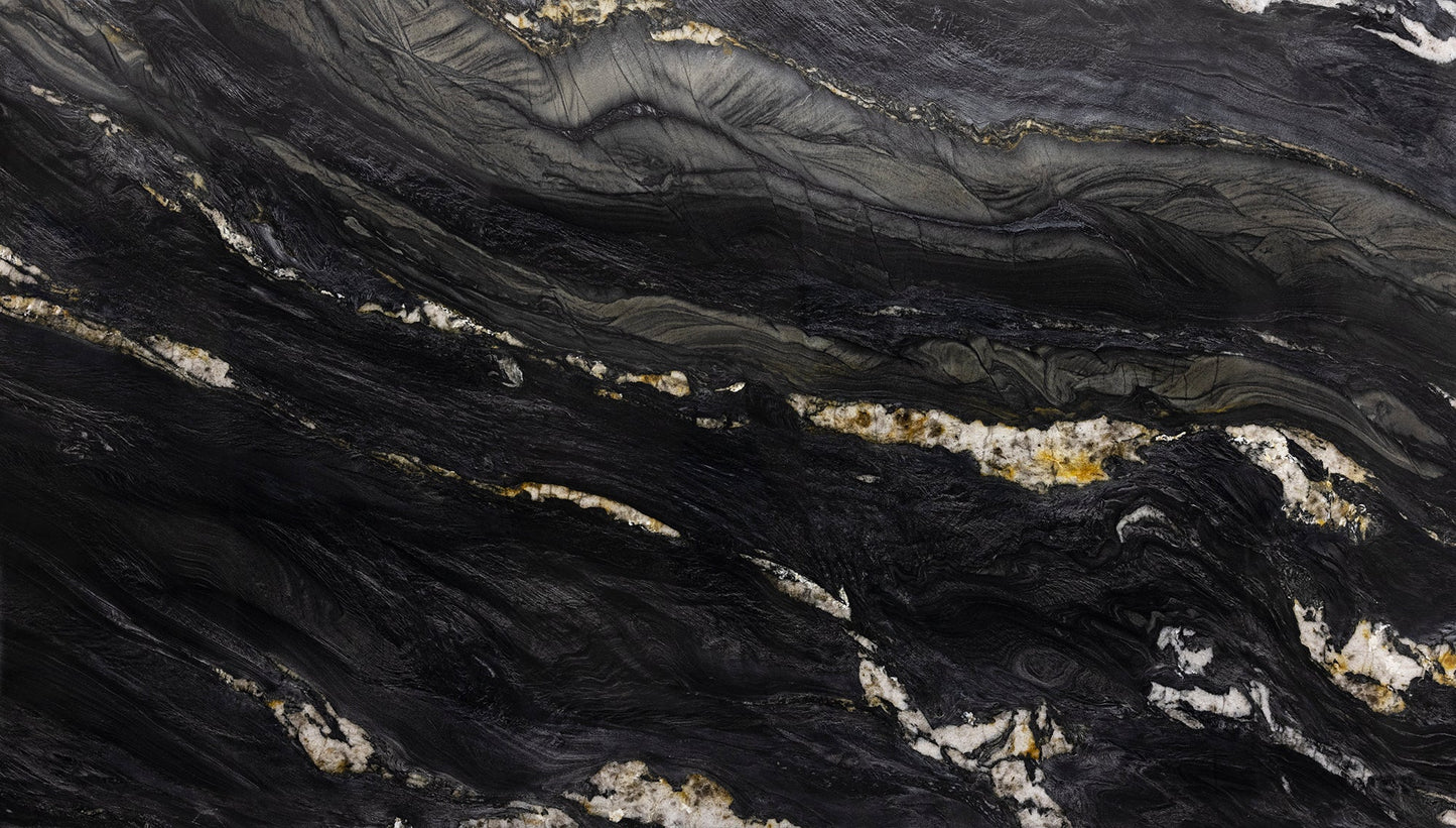 Artistic Tile Tempest Black Quartzite Slab 3/4" Stone