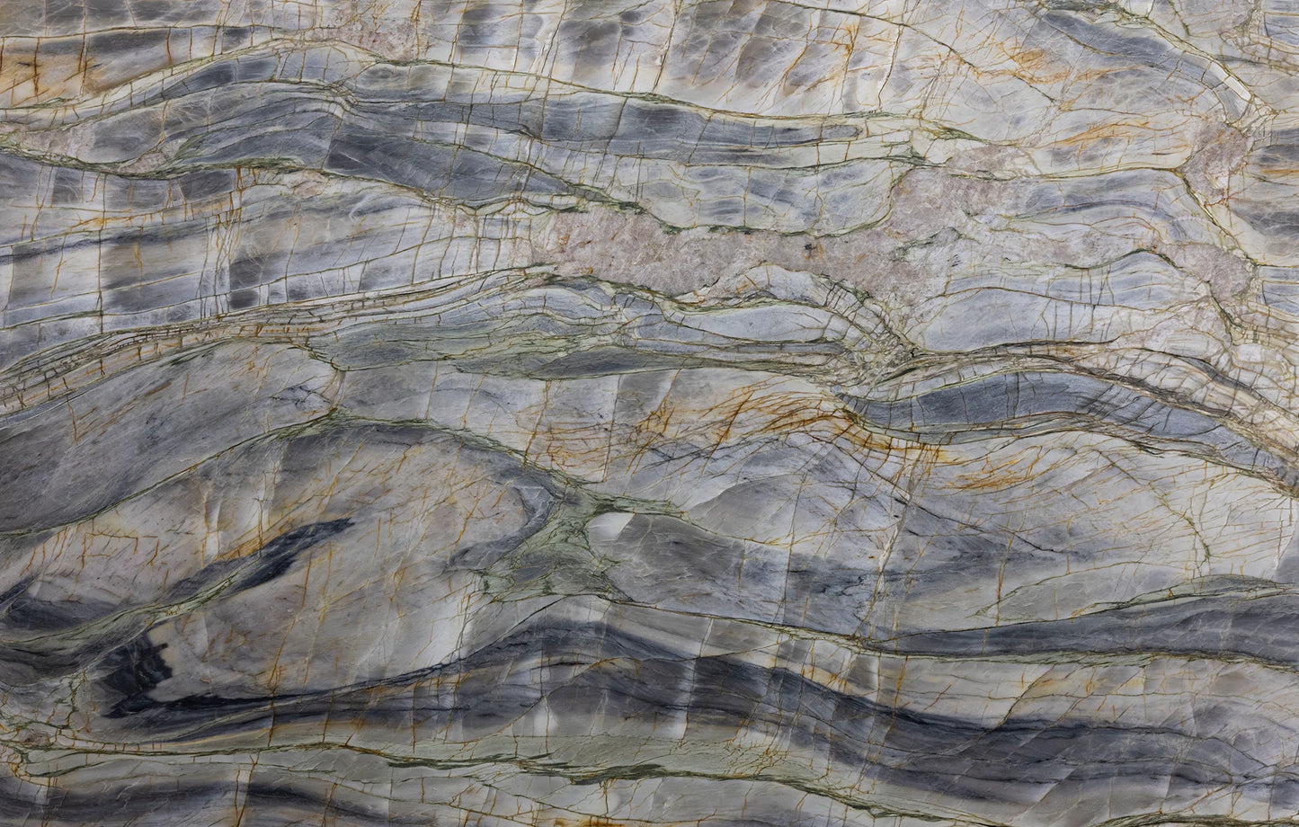 Artistic Tile Tempest Blue Quartzite Slab 3/4" Polished Stone