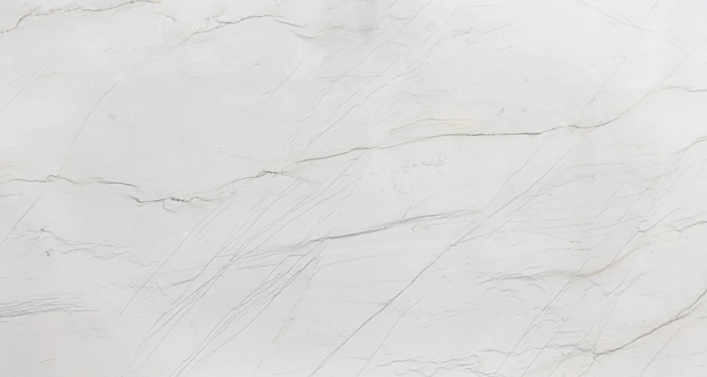 Artistic Tile White Quartzite Slab 3/4" Polished Stone