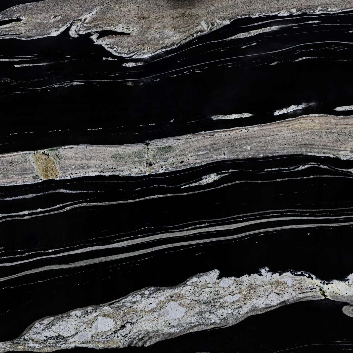 Artistic Tile Brazilian Black Rush Granite Slab 3/4" Polished Stone