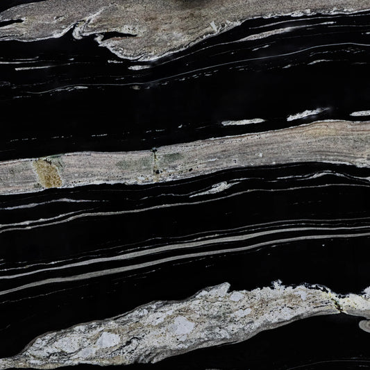 Artistic Tile Brazilian Black Rush Granite Slab 3/4" Polished Stone