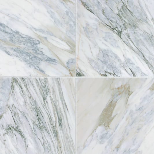 Artistic Tile Calacatta Bluette Marble Field Tile 18" x 18"