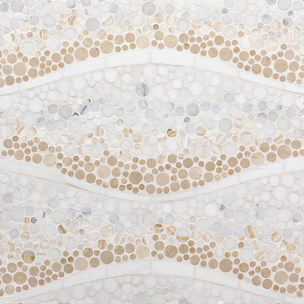 Artistic Tile Calypso Marble Mosaic Polished Stone