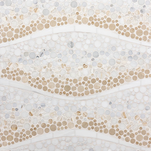 Artistic Tile Calypso Marble Mosaic Polished Stone