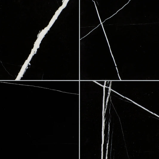Artistic Tile China Black Marble Field Tile 12" x 12"