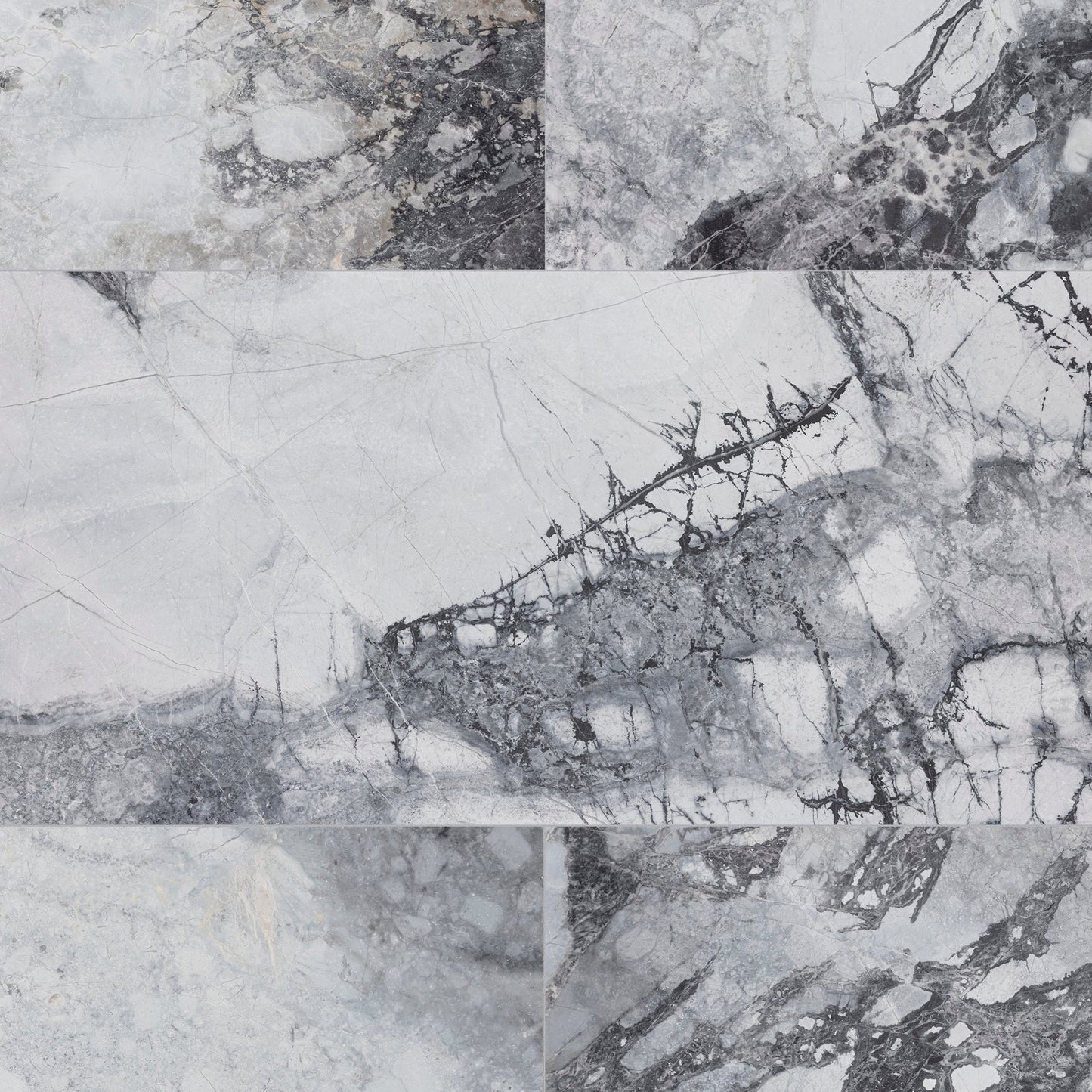 Artistic Tile Invisible Blue Marble Field Tile Honed 12" X 24"