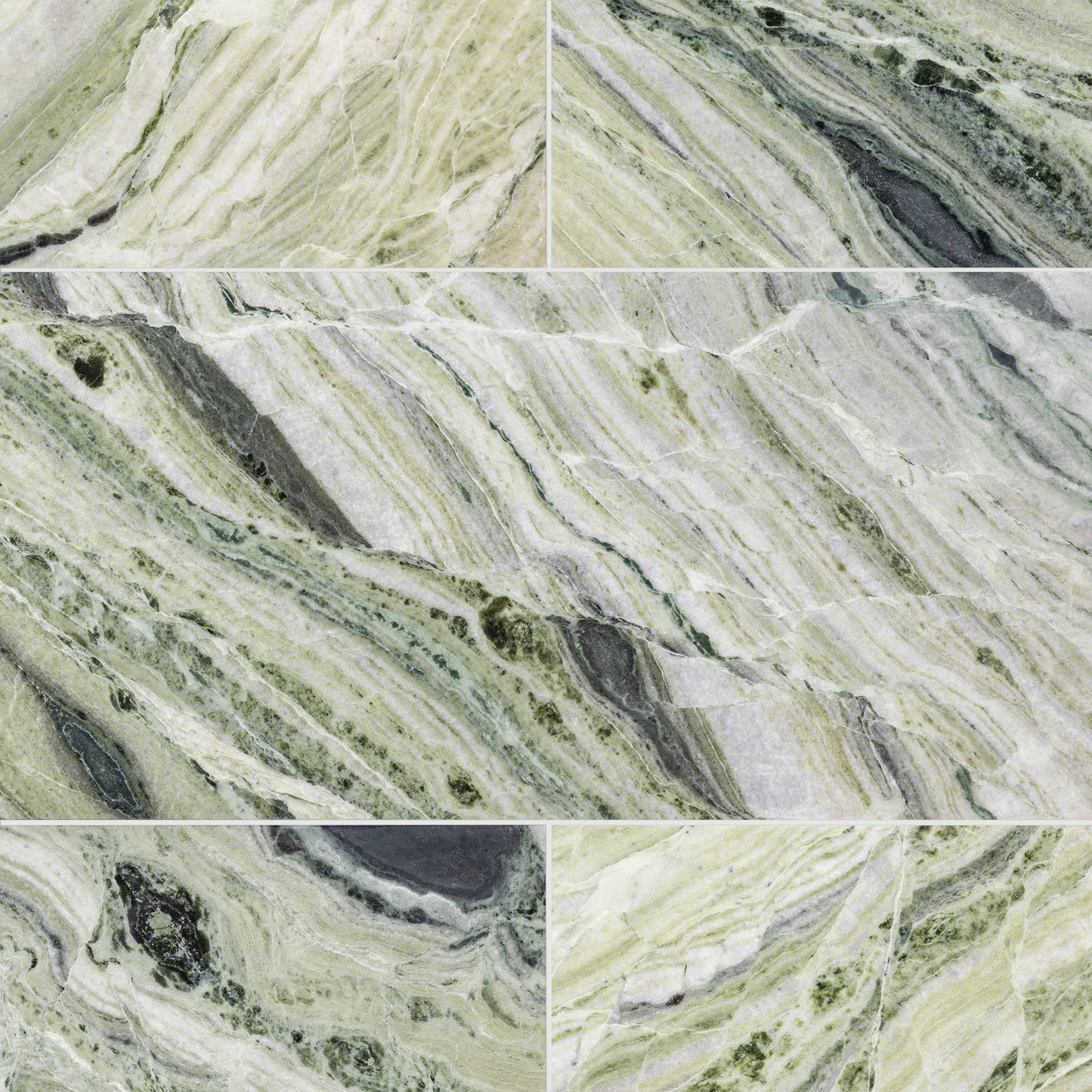 Artistic Tile Matcha Verde Marble Field Tile Honed 12" X 24"
