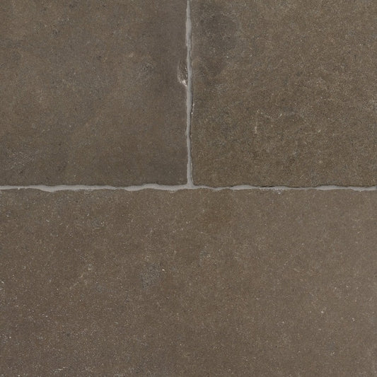 Artistic Tile Sea Grey Limestone Field Tile Roman Antiqued 16" X 24"