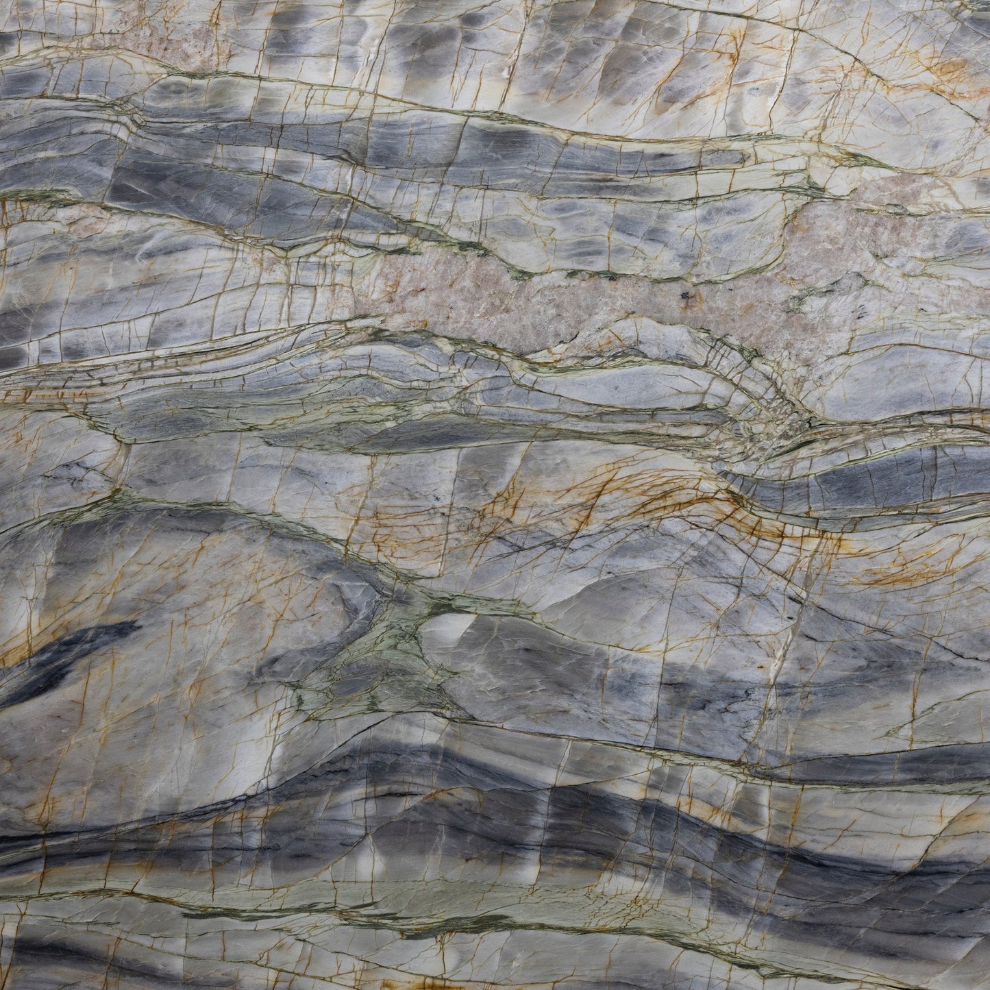 Artistic Tile Tempest Blue Quartzite Slab 3/4" Polished Stone