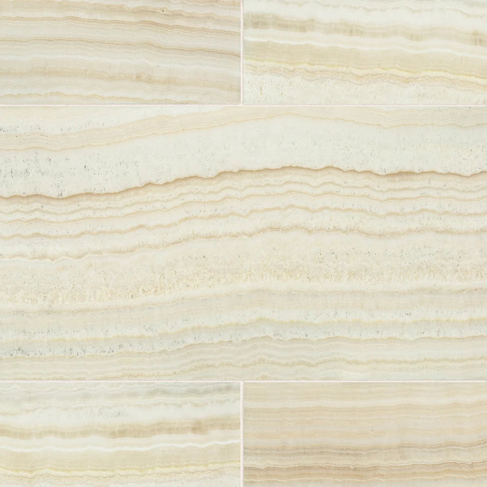 Artistic Tile Vanilla Onyx Vein Cut Field Tile 12" X 24"