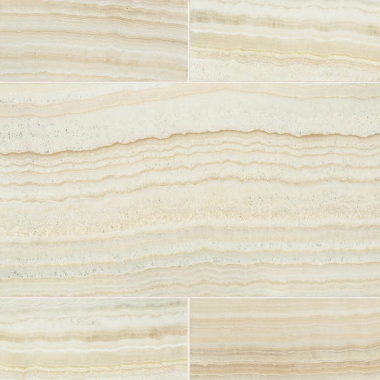 Artistic Tile Vanilla Onyx Vein Cut Field Tile 12" X 24"
