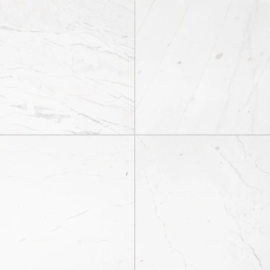 Artistic Tile Winter White Marble Field Tile Honed 18" X 18"