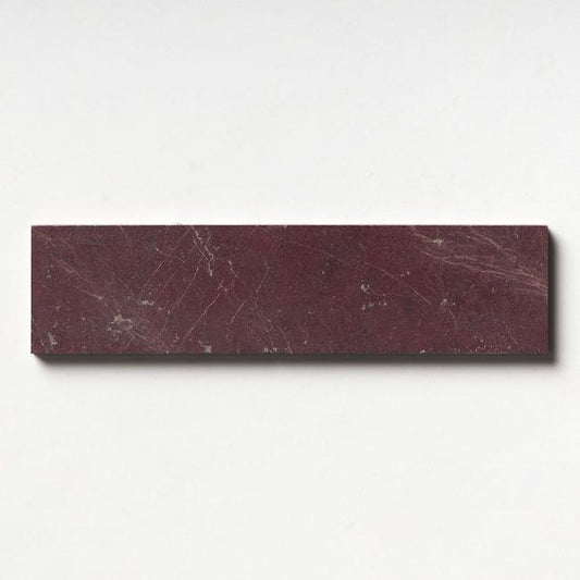 Terra Rosa Honed Marble Tile 3" x 12"