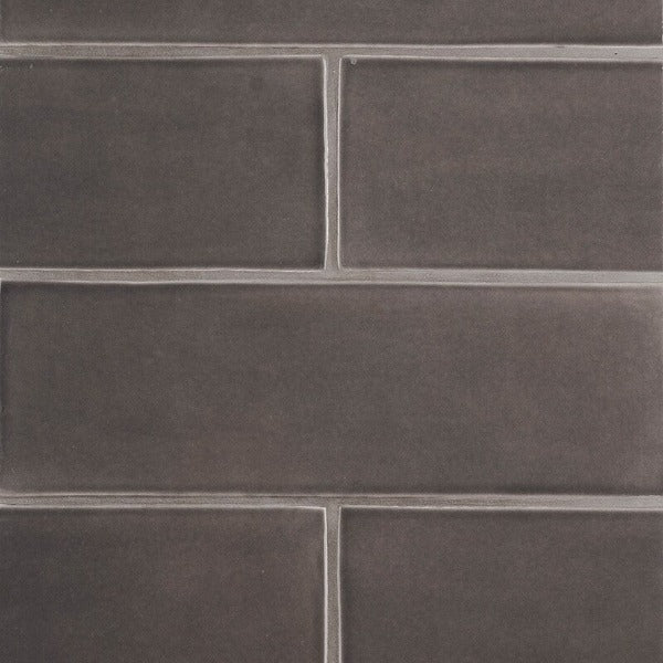 Iron Glossy Subway Ceramic Tile 4" x 12"