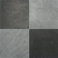 Pietra Collection in Absolute Black Tumbled Marble Tile 12" x 12"