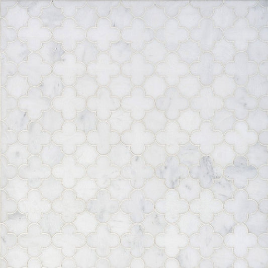 Clover Asian Statuary Marble Mosaic