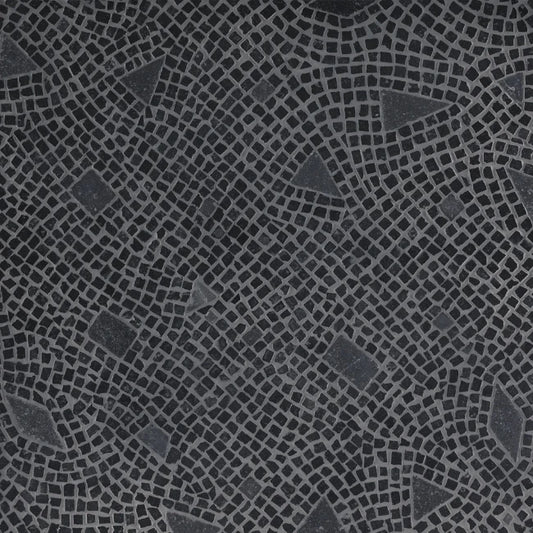Details of terrazzo black marble mosaic tile